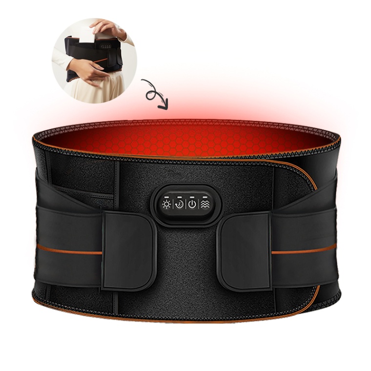 Heating Pad with Massager for Back Pain Relief