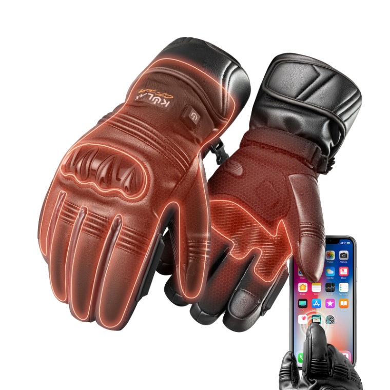 PU Leather USB Heating Gloves